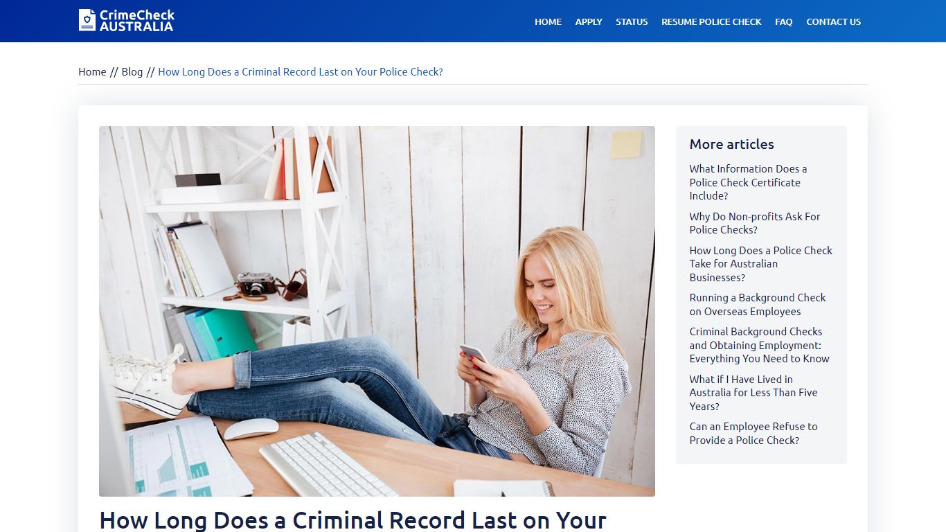 How Long Does a Criminal Record Last on Your Police Check?
